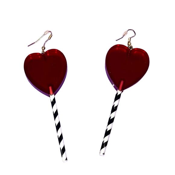 Candy lollipop Earrings • Statement Earrings •Halloween Costume Jewelry Gift set - Picture 1 of 10